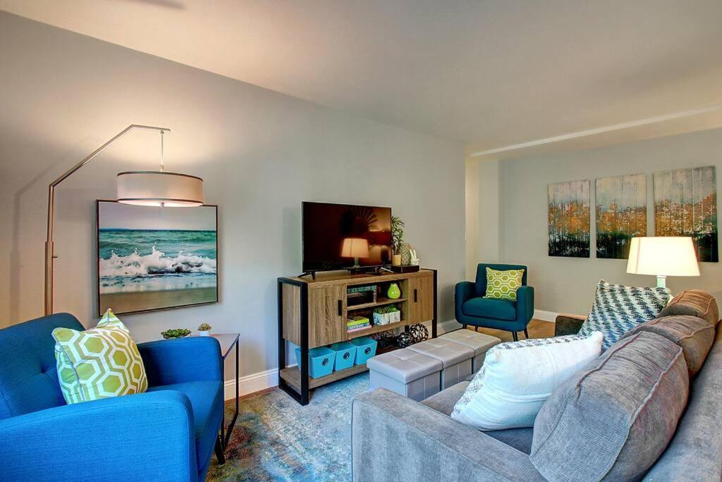Modern Coastal Downtownking Bedwork Deskkitchen Ferienhaus Seattle